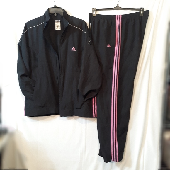 adidas Jackets & Blazers - Adidas Three Stripes Track Suit Jacket and Pants